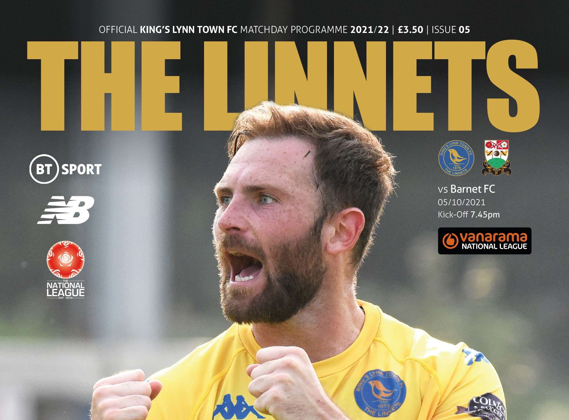 FC Programme Kings Lynn Town FC KLTFC 